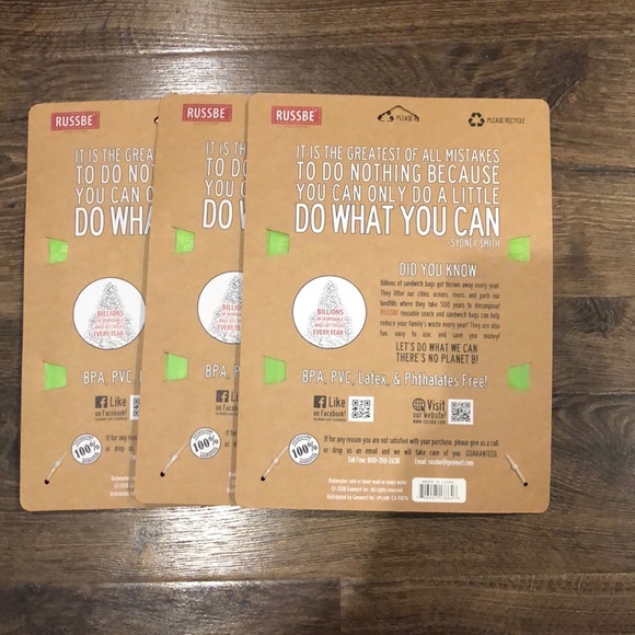 Reusable lunch systems - 3 sets of 4 - reusable snack and sandwich bags - NEW - Picture 3 of 3